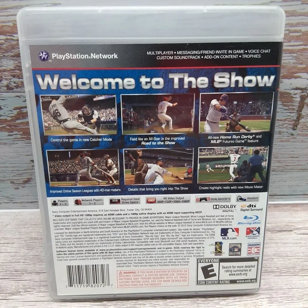 MLB 10 The Show (Sony PlayStation 3, 2010) PS3 W/Manual CIB Region 1 Rated E